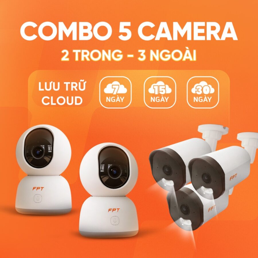 Combo 5 Camera(3 IQ4S; 2 Play4)